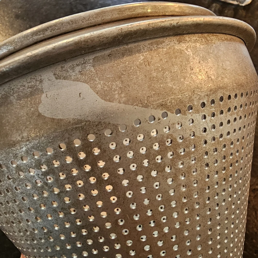 Vintage '50s Wear Ever No. 8 aluminum conical canning sieve